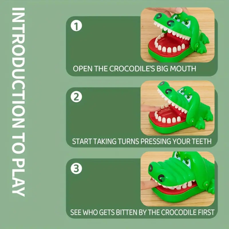 Interactive Crocodile Finger Biting Game – Fun Teeth-Pulling Toy for Kids, Perfect for Parties, Birthdays & Christmas Gifts - BoboToys