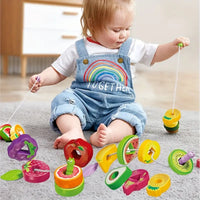 Educational Caterpillar Fruit Stacking Toy - BoboToys