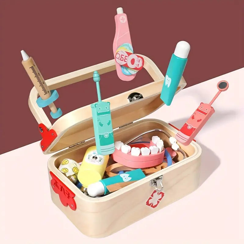 Children’s Wooden Doctor Play Kit - BoboToys