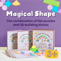 PE030-Magical Shape Educational Toy – Magnetic Geometry Blocks for Kids | Fun Learning & Creativity Boost