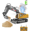 Remote Control Excavator Toy – Realistic Construction Vehicle with Metal Shovel, Lights, and Sound Effects for Kids - BoboToys