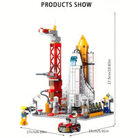 500+ Piece Space Shuttle Rocket Building Set – STEM Educational Construction Kit for Kids - BoboToys