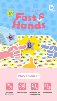 PE330-Fast Hands Educational Game for Kids - Improve Hand-Eye Coordination, Reaction Skills, and Focus | Brain Development Game