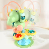 Interactive Suction Cup Rattle Toy for Babies – Musical Dinosaur & Crocodile, Perfect Gift for 0-6 Months Infants - BoboToys