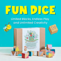 FC030-Fun Dice Educational Geometric Blocks | Develop Spatial Awareness & Creativity | For Kids 3+