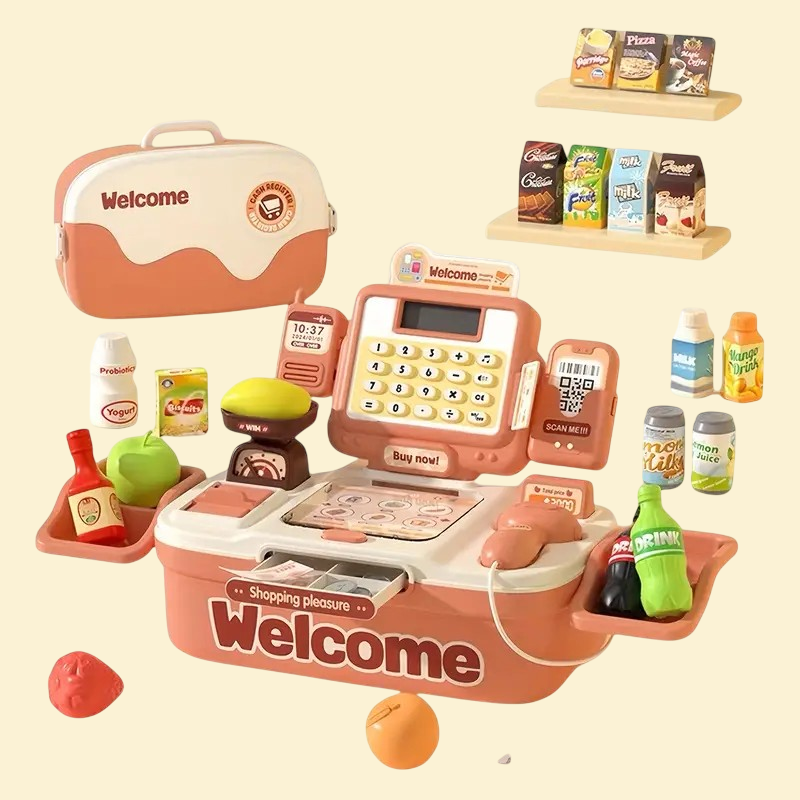 Portable Grocery Store Cash Register Playset - BoboToys